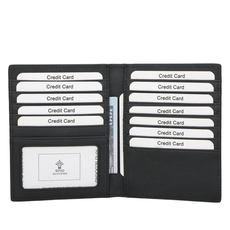 TQ-322 Large Capacity Anti-Skimming Card Wallet Multi-Slot Card Case For Bank Cards