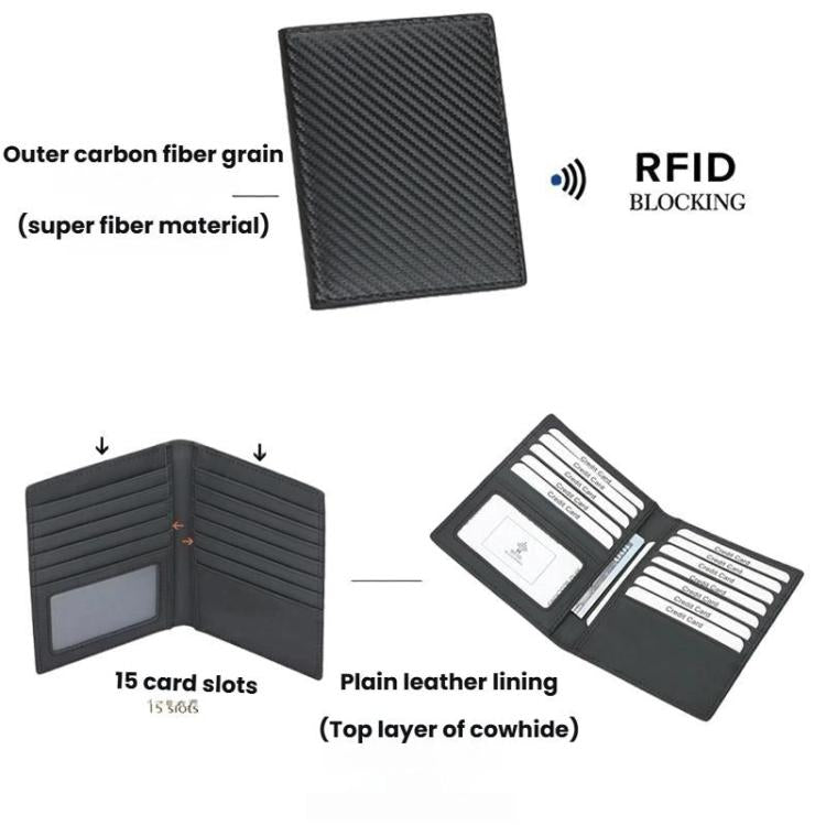 TQ-322 Large Capacity Anti-Skimming Card Wallet Multi-Slot Card Case For Bank Cards