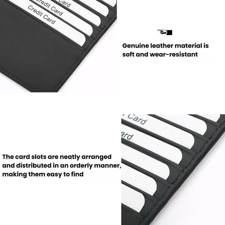 TQ-322 Large Capacity Anti-Skimming Card Wallet Multi-Slot Card Case For Bank Cards