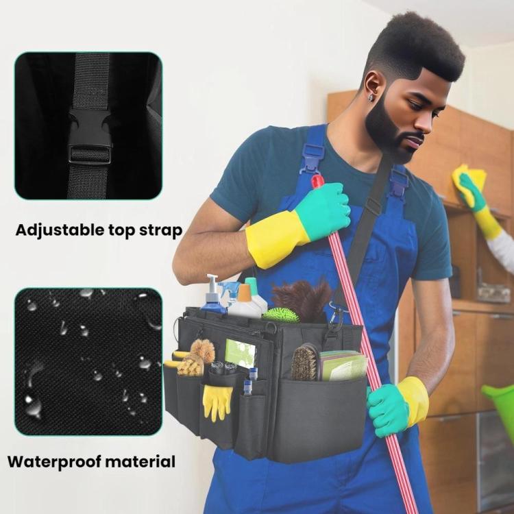 Cleaning Supplies Storage Bag Detachable Apron Pocket