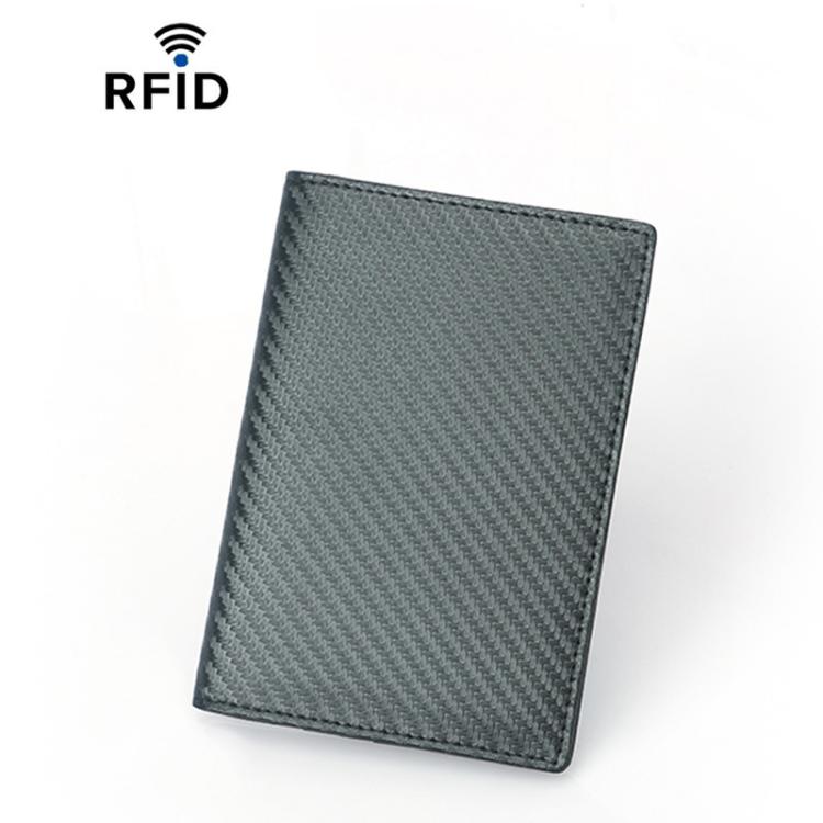 TQ-313 RFID Multi-Card Slot Wallet Unisex Boarding Pass Protector Passport Organizer Bag, Carbon Fiber Pattern Black, Carbon Fiber Pattern Blue, Crosshatch Black, Plain Black