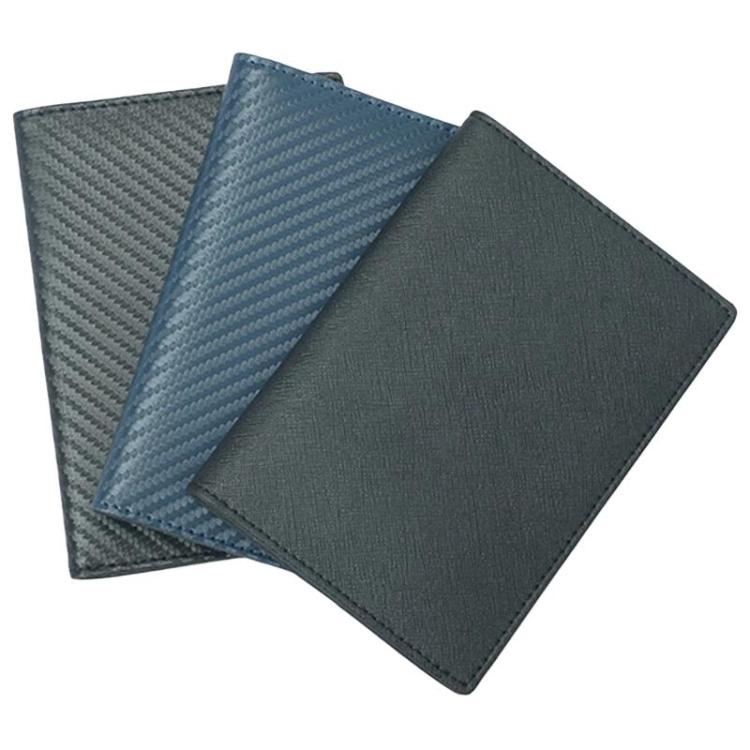 TQ-313 RFID Multi-Card Slot Wallet Unisex Boarding Pass Protector Passport Organizer Bag, Carbon Fiber Pattern Black, Carbon Fiber Pattern Blue, Crosshatch Black, Plain Black