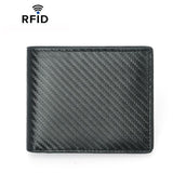 RFID Anti-Skimming Billfold Short Style Men Wallet, CQ-506 Plain Black, TQ-302 Carbon Fiber Pattern Black, TQ-302 Carbon Fiber Pattern Coffee, TQ-302 Carbon Fiber Pattern Blue