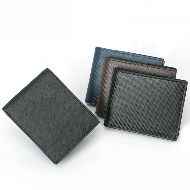 RFID Anti-Skimming Billfold Short Style Men Wallet, CQ-506 Plain Black, TQ-302 Carbon Fiber Pattern Black, TQ-302 Carbon Fiber Pattern Coffee, TQ-302 Carbon Fiber Pattern Blue