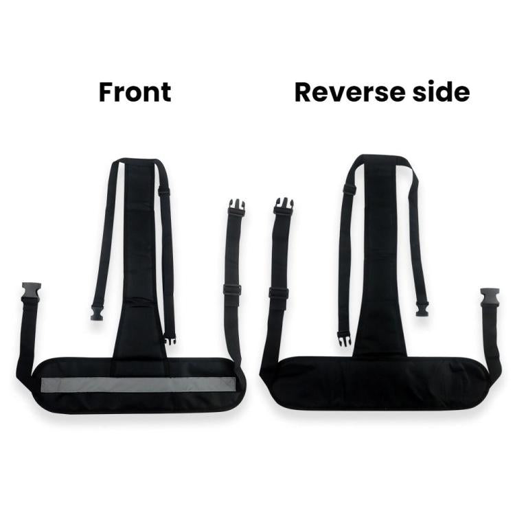 Breathable Elastic Mesh Adjustable Safety Buckle Wheelchair Safety Belt, Blue, Black