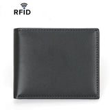 RFID Anti-Skimming Short Style Billfold Men Plain Weave Wallet, CQ-501 Ultrafiber Black, CQ-501 Ultrafiber Brown, CQ-501 Ultrafiber Coffee, YP-239 Leather Black