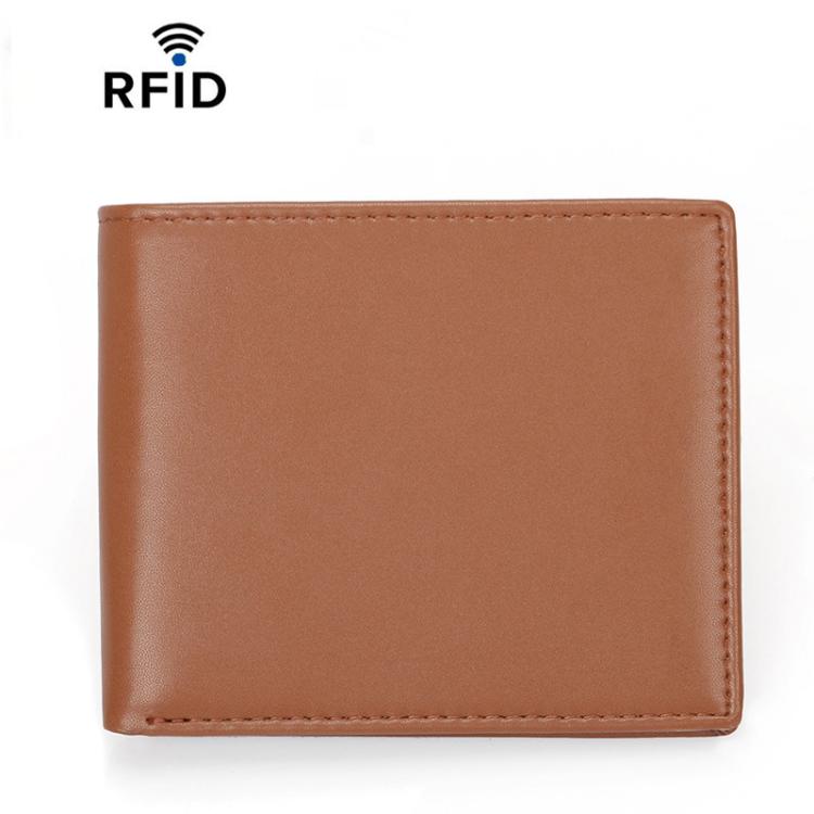 RFID Anti-Skimming Short Style Billfold Men Plain Weave Wallet, CQ-501 Ultrafiber Black, CQ-501 Ultrafiber Brown, CQ-501 Ultrafiber Coffee, YP-239 Leather Black