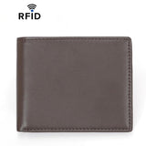 RFID Anti-Skimming Short Style Billfold Men Plain Weave Wallet, CQ-501 Ultrafiber Black, CQ-501 Ultrafiber Brown, CQ-501 Ultrafiber Coffee, YP-239 Leather Black