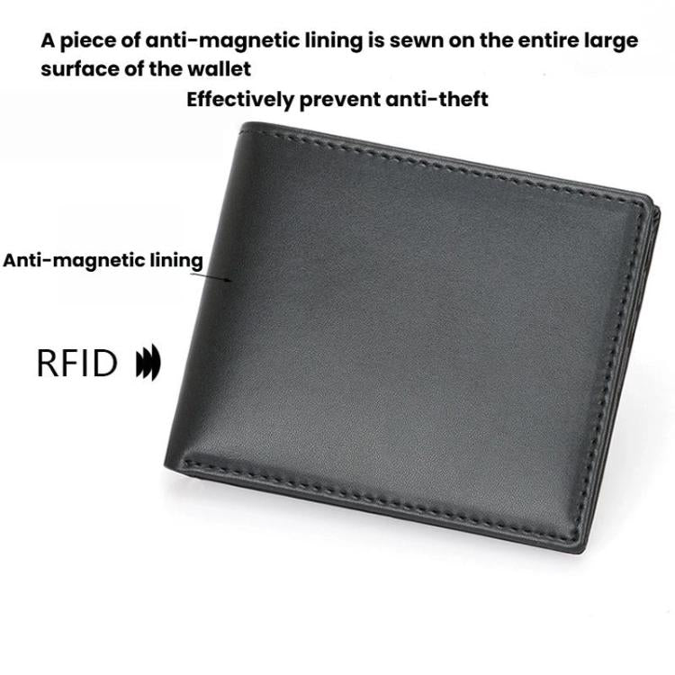 RFID Anti-Skimming Short Style Billfold Men Plain Weave Wallet, CQ-501 Ultrafiber Black, CQ-501 Ultrafiber Brown, CQ-501 Ultrafiber Coffee, YP-239 Leather Black