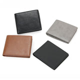 CQ-502 RFID Anti-Skimming Retro Men Wallet Lightweight Billfold