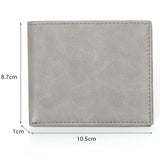 CQ-502 RFID Anti-Skimming Retro Men Wallet Lightweight Billfold