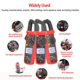 True RMS Auto-Ranging Digital Clamp Meter 400A AC/DC With NCV, Backlit LCD, Live Wire Detection & Data Hold, UNI-T UT203+