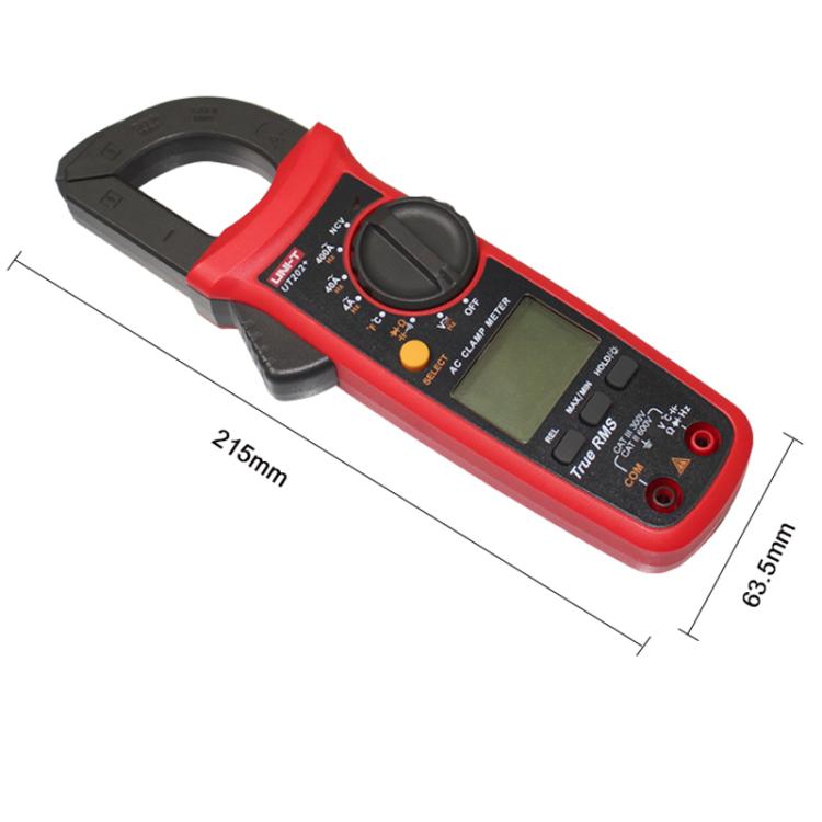 True RMS Auto-Ranging Digital Clamp Meter 400A AC/DC With NCV, Backlit LCD, Live Wire Detection & Data Hold, UNI-T UT203+