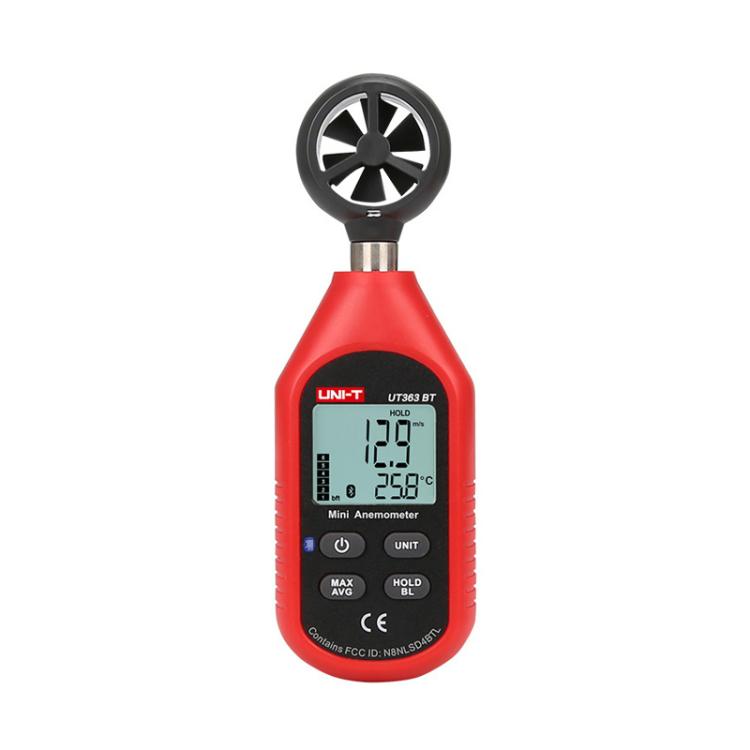 Digital Anemometer Wind Speed Meter 12-Level Dynamic Indicator, UNI-T UT363, UNI-T UT363BT