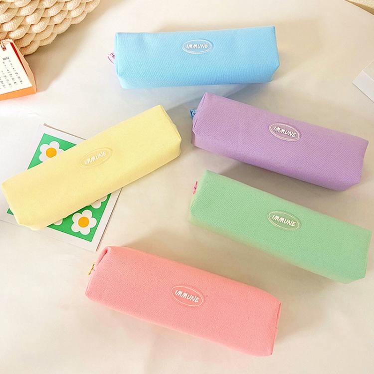 Large Capacity Square Stationery Box Simple Pen Pouch