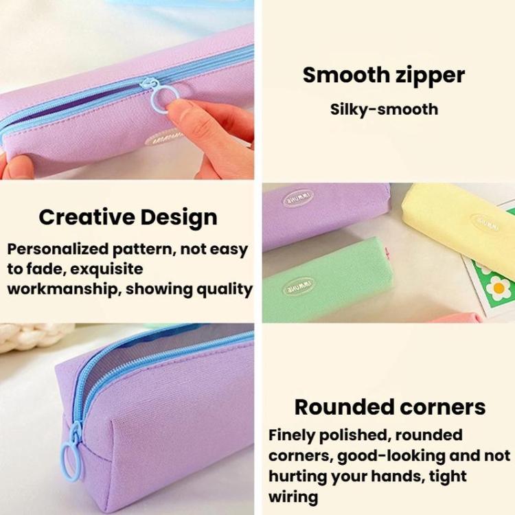 Large Capacity Square Stationery Box Simple Pen Pouch