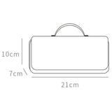 Student Handheld Double Layer Large Capacity Pencil Case Simple Planet-Themed Stationery Box