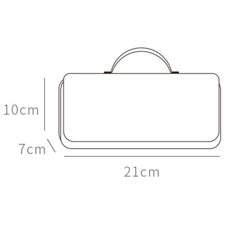 Student Handheld Double Layer Large Capacity Pencil Case Simple Planet-Themed Stationery Box