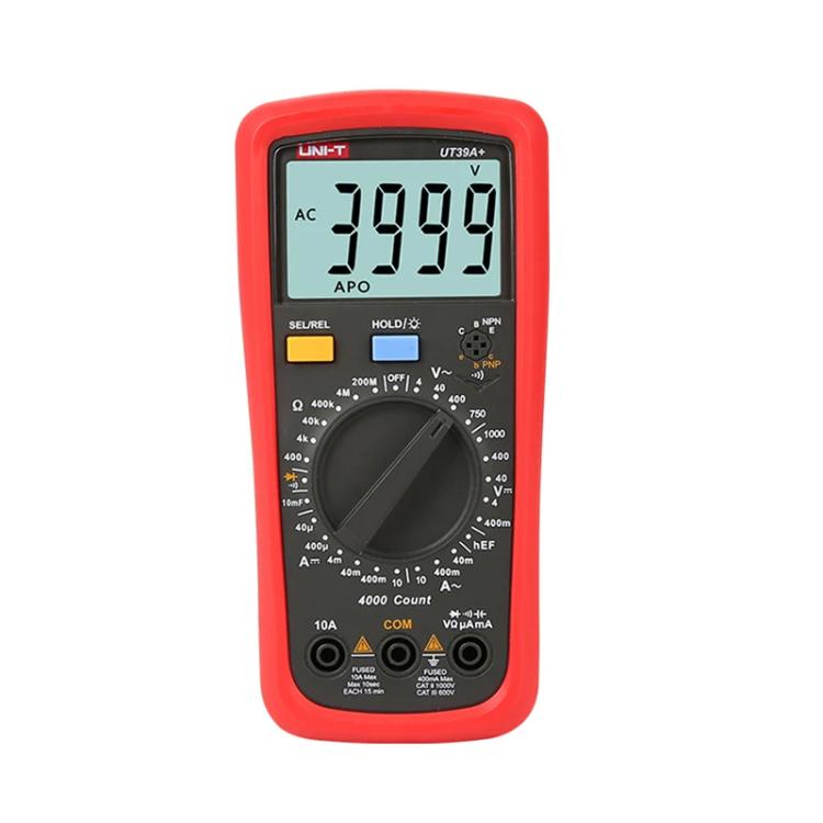 Digital Multimeter 1000V DC/750V AC Voltage, 10A Current Tester, UNI-T UT39A+, UNI-T UT39C+ UNI-T UT39A+