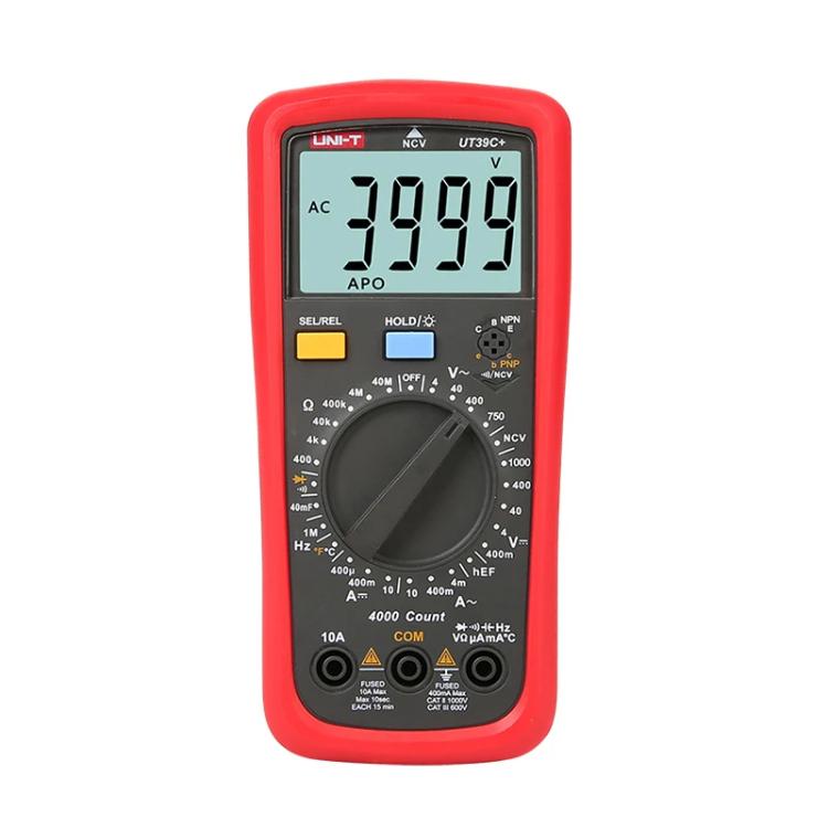 Digital Multimeter 1000V DC/750V AC Voltage, 10A Current Tester, UNI-T UT39A+, UNI-T UT39C+ UNI-T UT39C+