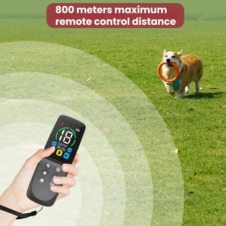 Remote-controlled Color Screen Dog Barking Control Device, Electric Shock, Non-electric Shock