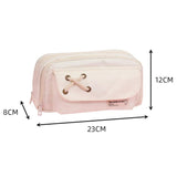 Simple Large Capacity Drawstring Pen Pouch Student Pencil Case