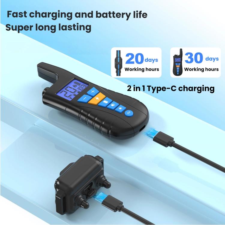 Remote Control Dog Barking Control Device Waterproof Electric Shock Collar, One To One, One To Two