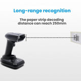 Long-range Wireless QR Code Barcode Scanner With Base, Single 2.4G, 2.4G + Bluetooth