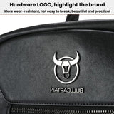 BULL CAPTAIN 606 Men Retro Leather Backpack Multi-Functional Laptop Bag