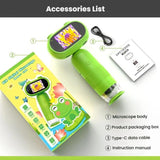 Cartoon HD Children Digital Electronic Microscope With Screen Handheld Portable Magnifier, CM4