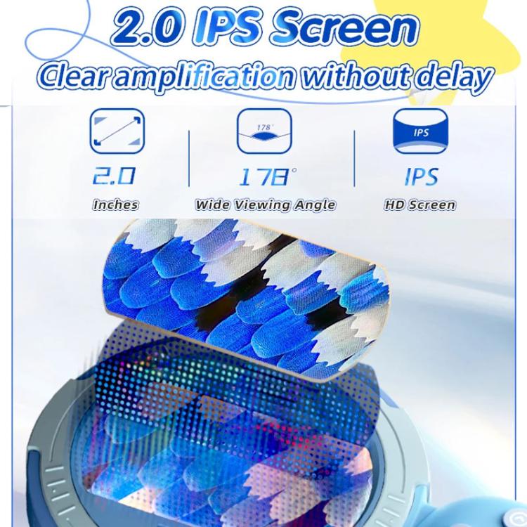 HM020-C Handheld Children Electronic Magnifier HD 2MP Digital Microscope, HM020-C