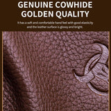 BULL CAPTAIN 8-Inch Vintage Leather Shoulder Bag Crossbody Wallet