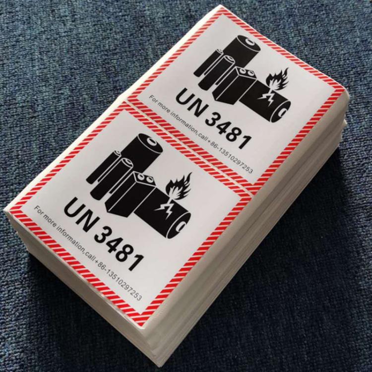 100pcs Logistics Air Freight Carton Sealing Sticker Lithium Battery Label Fragile Label, UN3481: 11x12cm, UN3480: 11x12cm, UN3091: 11x12cm, UN3090: 11x12cm, UN3481: 10x10cm, UN3480: 10x10cm, CAO Air Transport Warning: 11x12cm                           ...