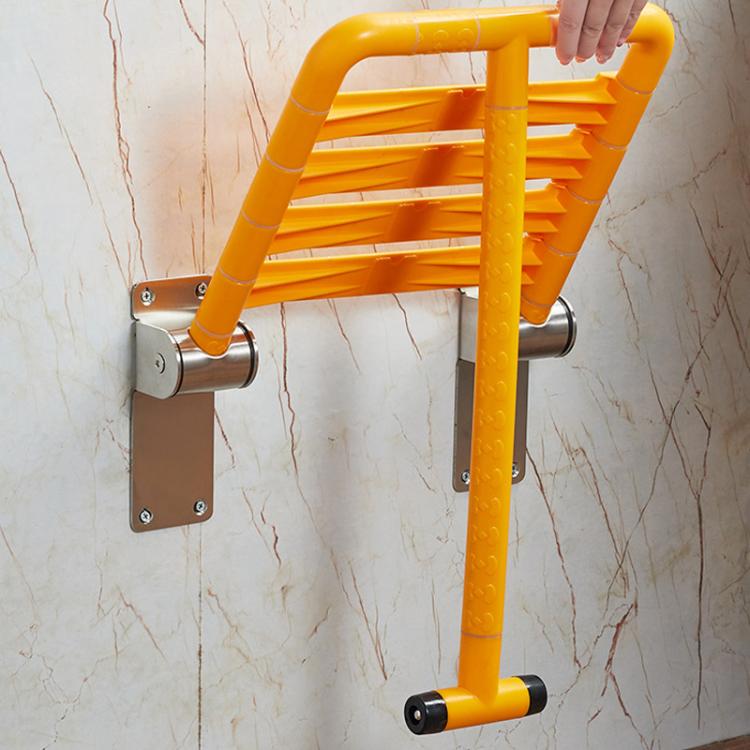 Wall-Mounted Folding Shower Stool Bathroom Safety Chair for Elderly & Disabled