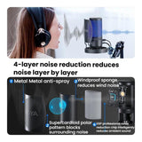 Condenser Microphone Computer Phone Recording Video Live Receiving Noise Reduction USB Mic, K3