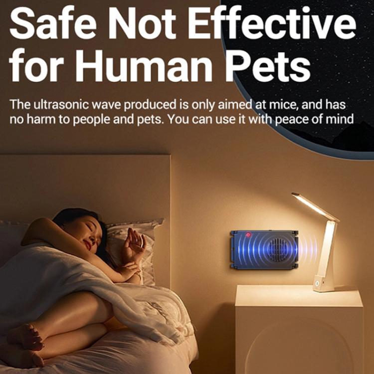 12.5Khz Frequency-Varying Ultrasonic Rodent Repeller For Car Engine Compartment, Indoor, Warehouse, Outdoor Use