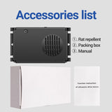 12.5Khz Frequency-Varying Ultrasonic Rodent Repeller For Car Engine Compartment, Indoor, Warehouse, Outdoor Use