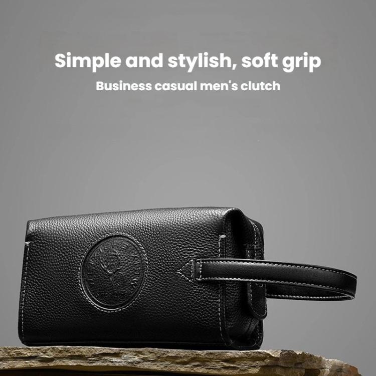 WEIXIER W130 Men Clutch Bag Business Lightweight Handheld Bag, 1 Black, 2 Black