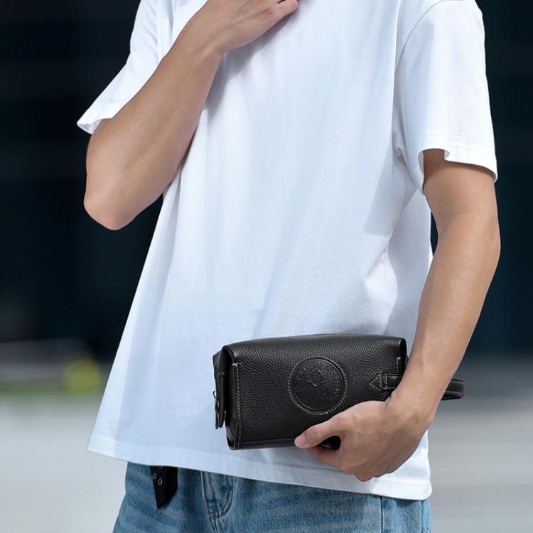 WEIXIER W130 Men Clutch Bag Business Lightweight Handheld Bag, 1 Black, 2 Black