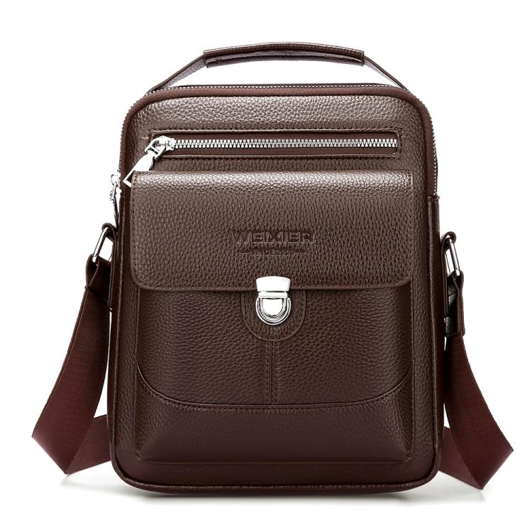 WEIXIER D836 Men Large Capacity Crossbody Bag Business Commuter Waterproof Messenger Bag