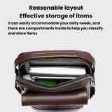 WEIXIER D836 Men Large Capacity Crossbody Bag Business Commuter Waterproof Messenger Bag