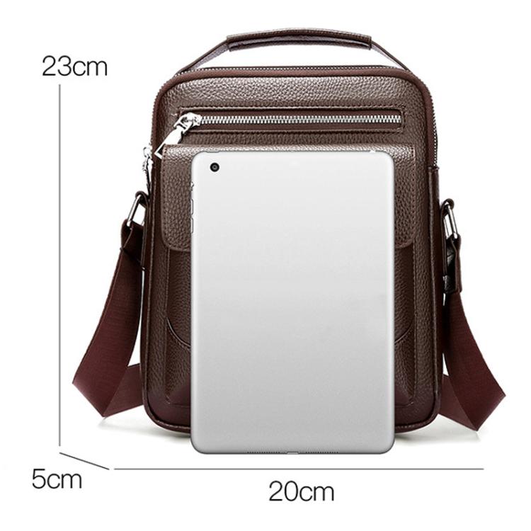 WEIXIER D836 Men Large Capacity Crossbody Bag Business Commuter Waterproof Messenger Bag