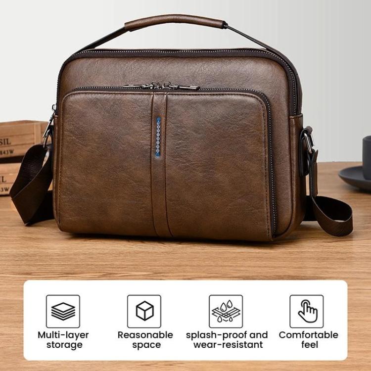WEIXIER D834 Men Large Capacity Commuter Crossbody Bag Durable Single Shoulder Messenger Bag