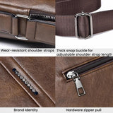 WEIXIER D834 Men Large Capacity Commuter Crossbody Bag Durable Single Shoulder Messenger Bag