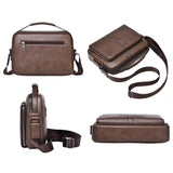 WEIXIER D834 Men Large Capacity Commuter Crossbody Bag Durable Single Shoulder Messenger Bag