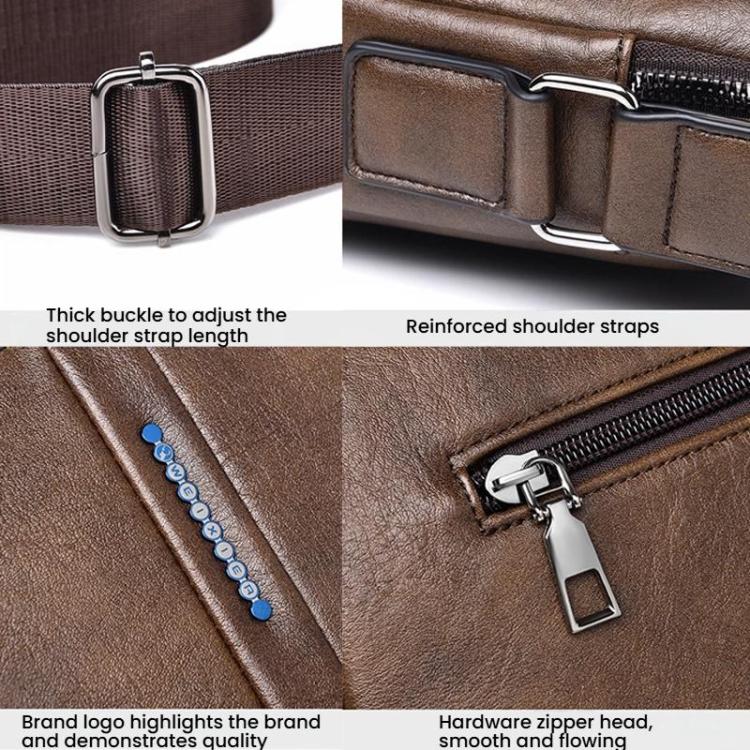 WEIXIER D833 Multi-Functional Men Shoulder Bag Commuter Large Capacity Crossbody Bag