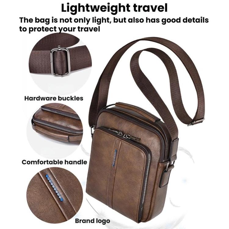 WEIXIER D833 Multi-Functional Men Shoulder Bag Commuter Large Capacity Crossbody Bag