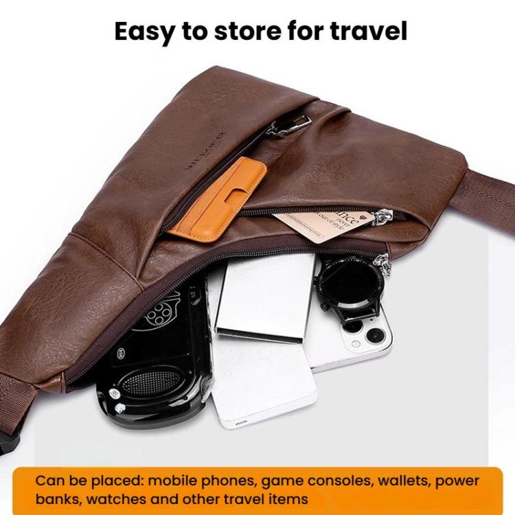 WEIXIER X453 Men Casual Large Capacity Chest Bag Lightweight Minimalist Crossbody Bag