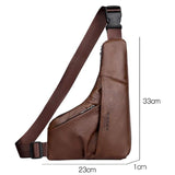 WEIXIER X453 Men Casual Large Capacity Chest Bag Lightweight Minimalist Crossbody Bag