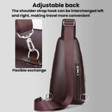 WEIXIER X452 Vintage Outdoor Men Chest Bag Multi-Functional Crossbody Bag